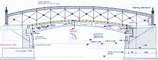Konstruktionszeichnung - Brücke